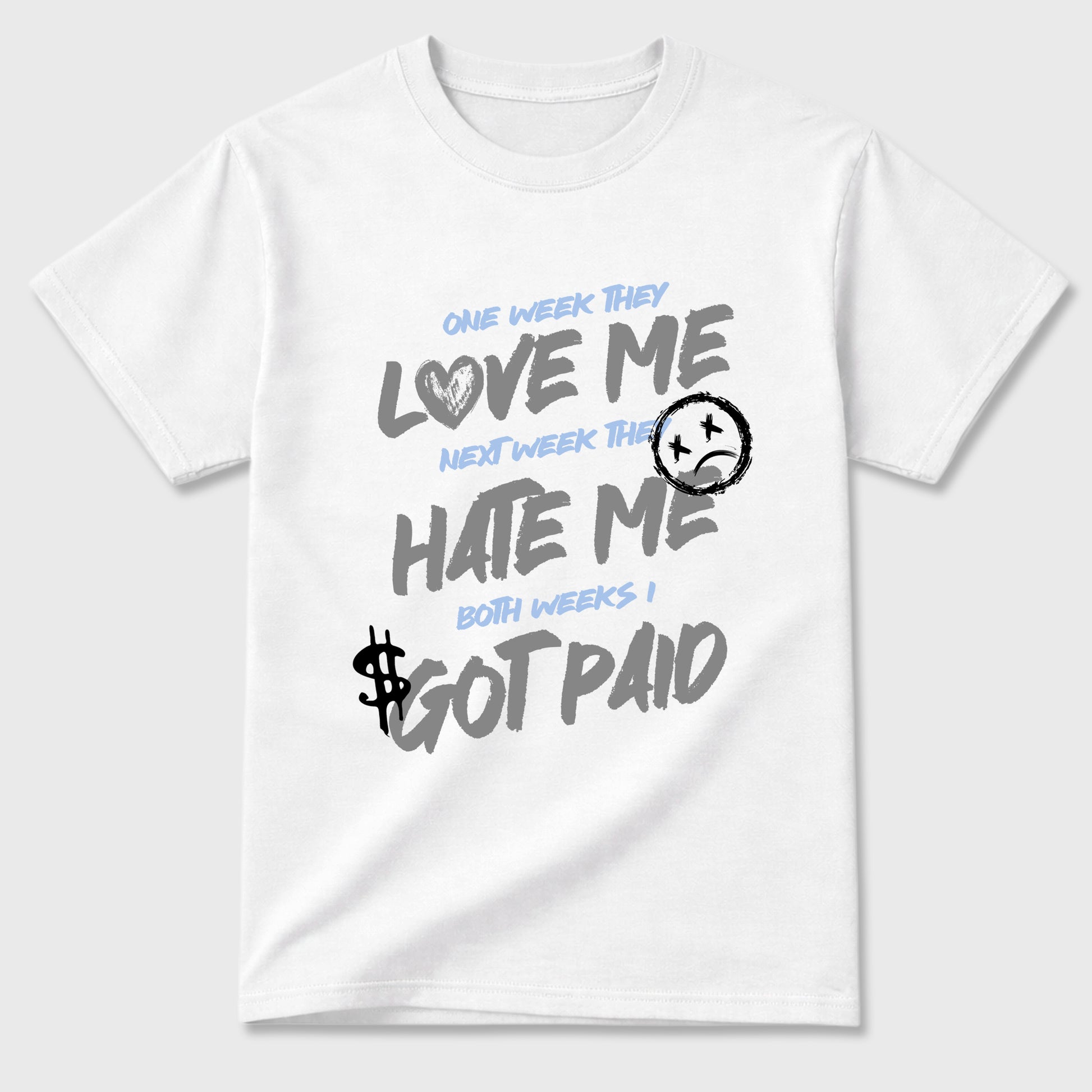Sneaker match tees – Sneaker Tees To Match Air Jordan 5 White Metallic Shoes – I Got Paid Tee White 2