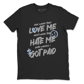 Sneakerfit for Sneakerheads – Sneaker Tees To Match Air Jordan 5 Wolf Grey Sneakers – I Got Paid Tee Black 2
