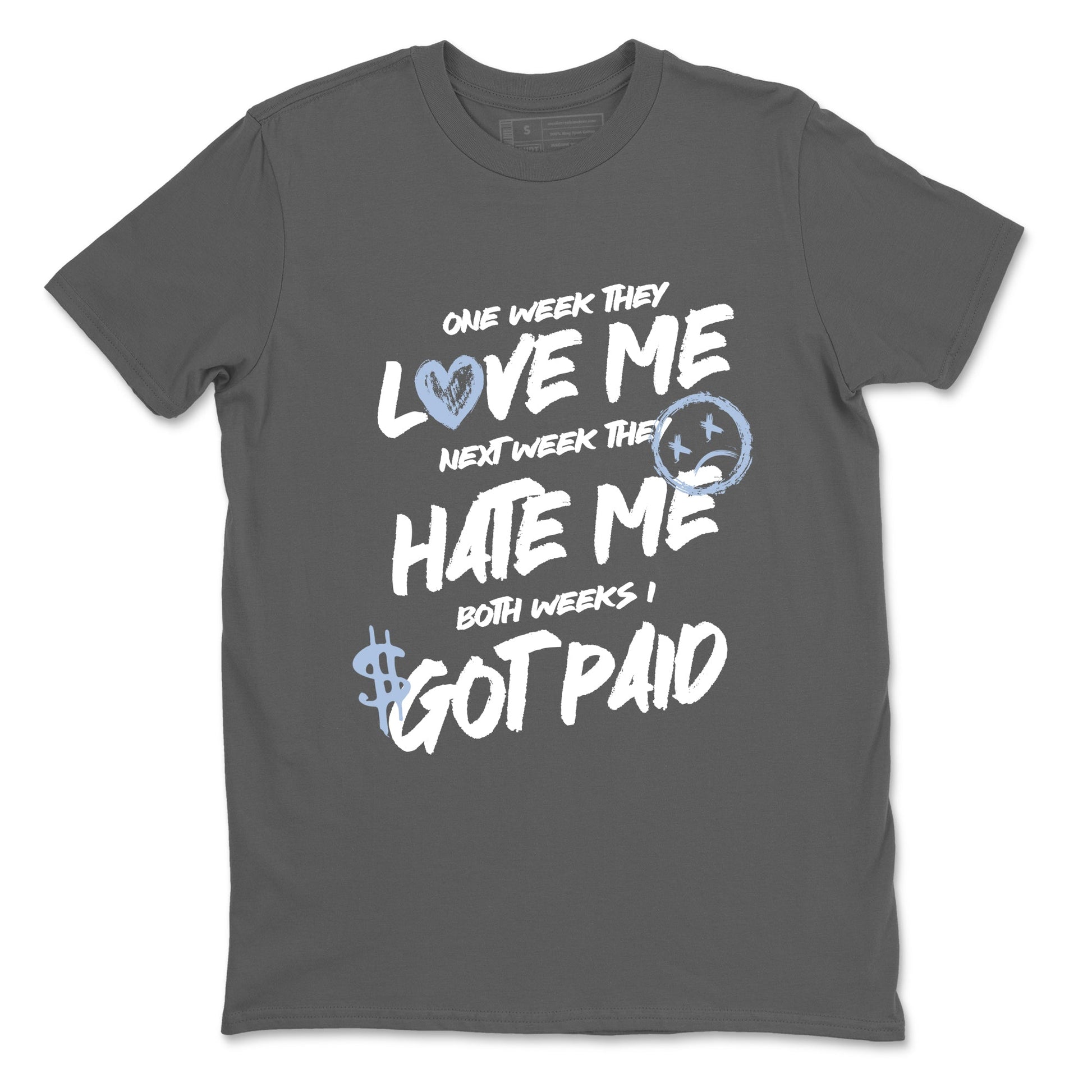 Sneakerfit for Sneakerheads – Sneaker Tees To Match Air Jordan 5 Wolf Grey Sneakers – I Got Paid Tee Cool Grey 2