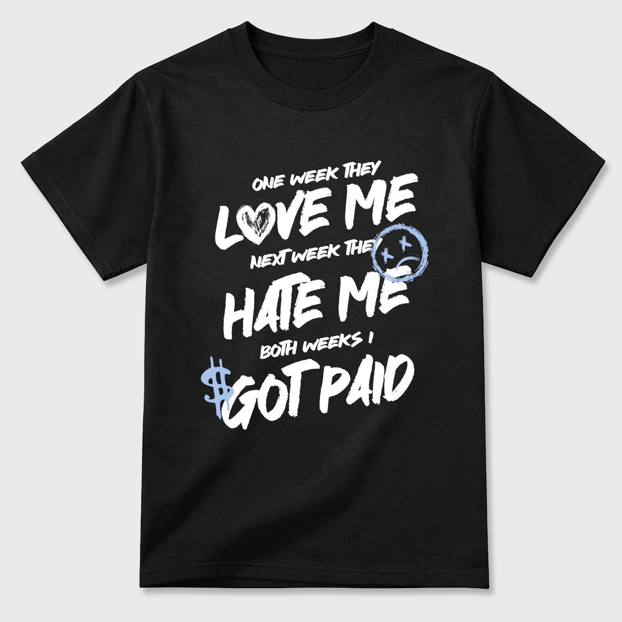 I Got Paid Graphic T-Shirt featuring original streetwear artwork designed to match the Air Jordan 6 Black and White. Black 2 Graphic T-Shirt.