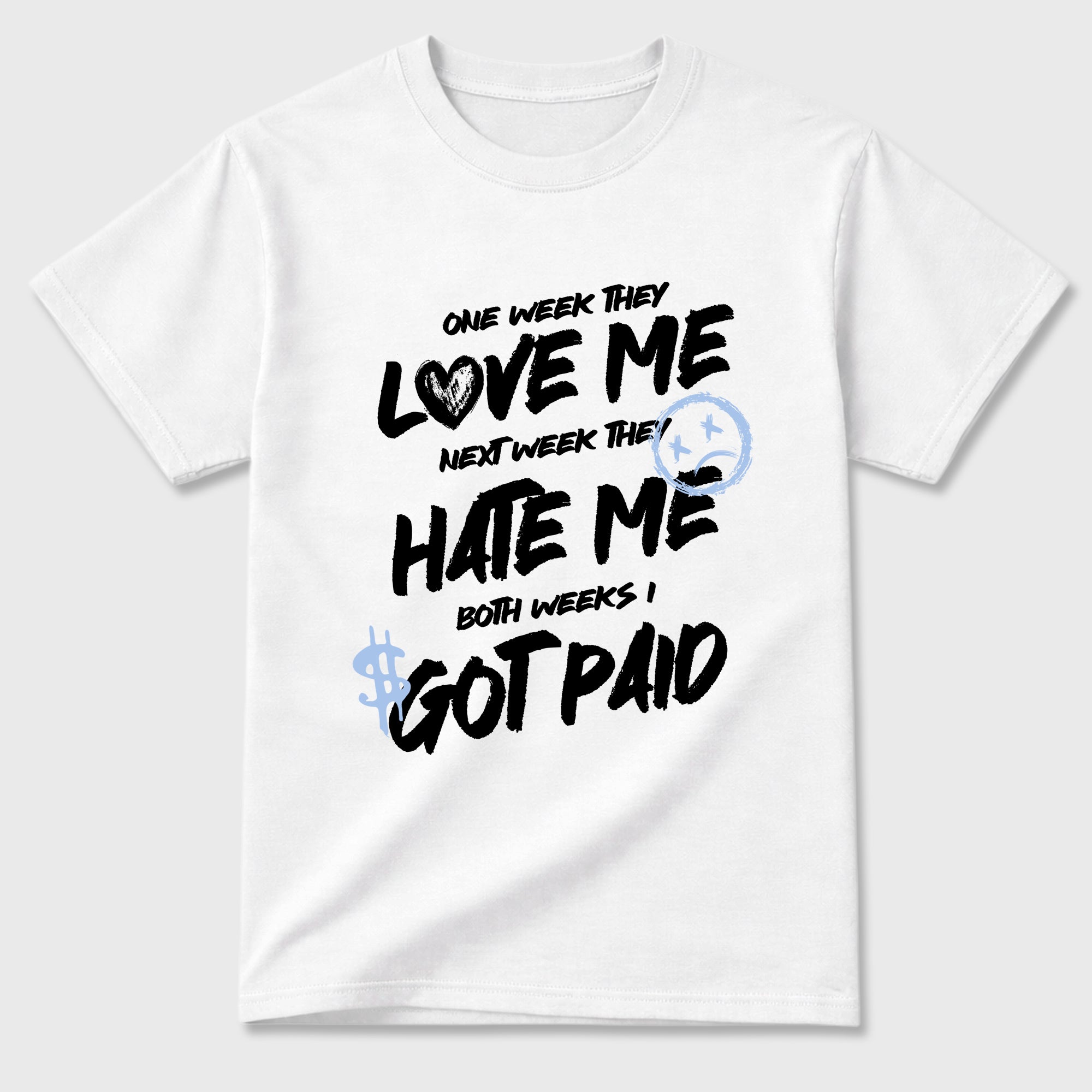 I Got Paid Graphic T-Shirt featuring original streetwear artwork designed to match the Air Jordan 6 Black and White. White 2 Graphic T-Shirt.