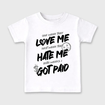 Sneaker match tees – Sneaker Tees To Match Air Jordan 6 Cap and Gown Shoes – I Got Paid Kids T-Shirt White 2