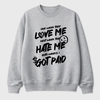 Sneaker match tees – Sneaker Tees To Match Air Jordan 6 Cap and Gown Shoes – I Got Paid Tee Heather Grey 2