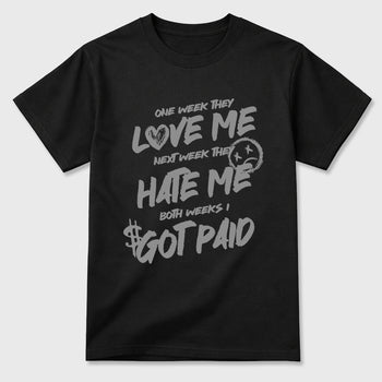 Sneaker match tees – Sneaker Tees To Match Air Jordan 6 Cap and Gown Shoes – I Got Paid Tee Black 2