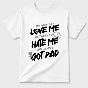 Sneaker match tees – Sneaker Tees To Match Air Jordan 6 Cap and Gown Shoes – I Got Paid Tee White 2
