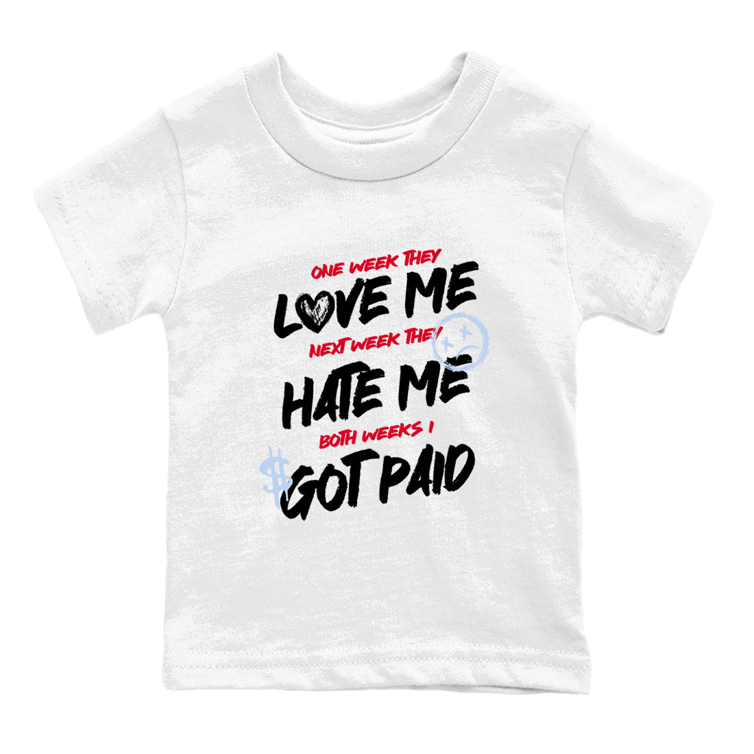 Sneaker match tees – Sneaker Tees To Match Air Jordan 6 Reverse Infrared Shoes – I Got Paid Kids T-Shirt White 2