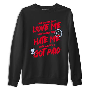 Sneaker match tees – Sneaker Tees To Match Air Jordan 6 Reverse Infrared Shoes – I Got Paid Tee Black 2