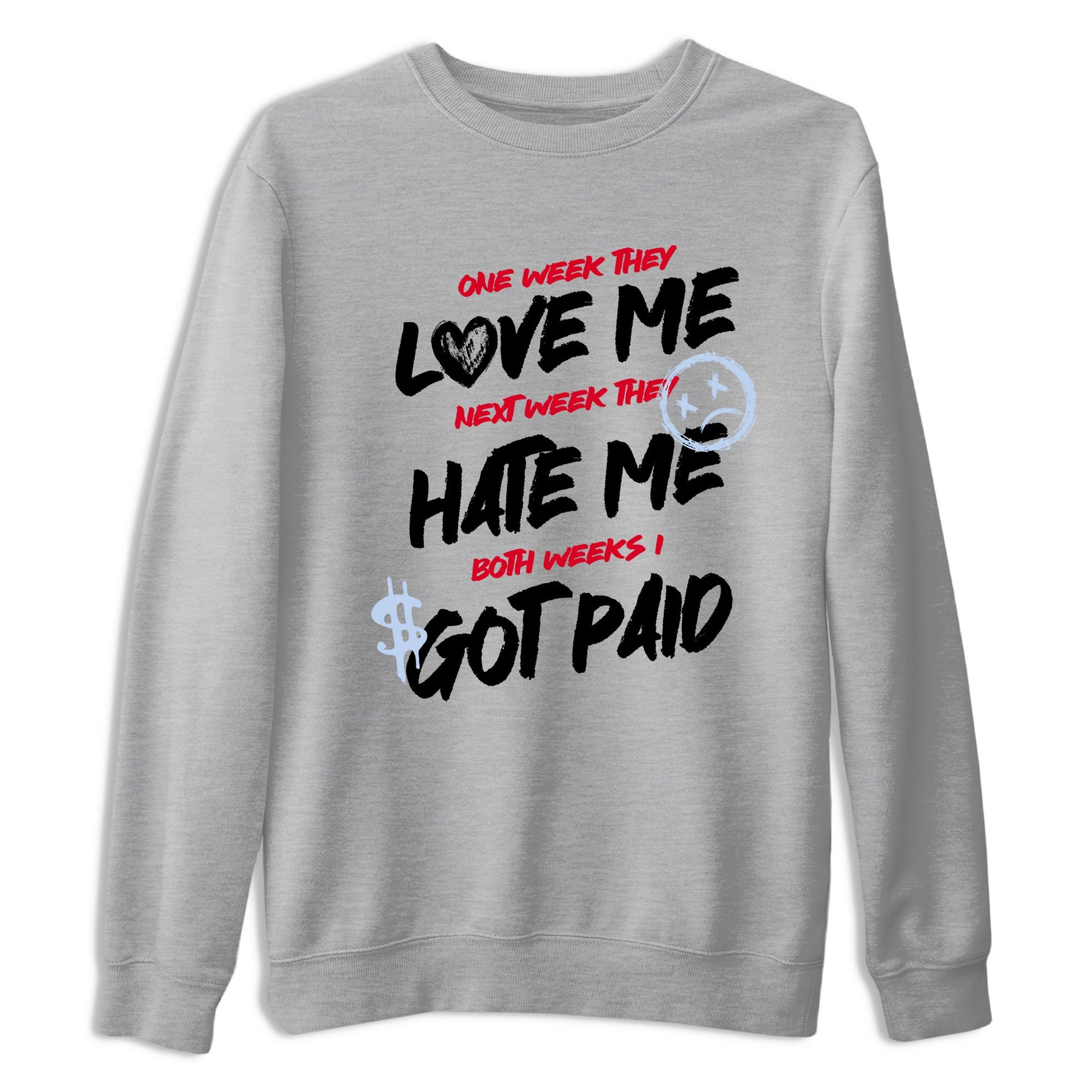 Sneaker match tees – Sneaker Tees To Match Air Jordan 6 Reverse Infrared Shoes – I Got Paid Tee Heather Grey 2