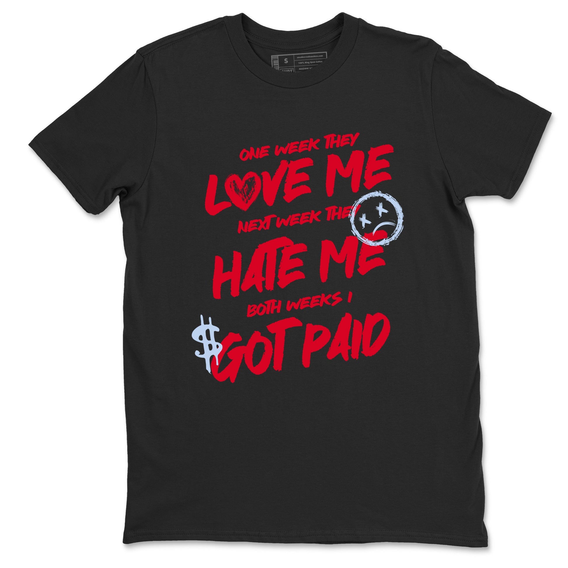 Sneaker match tees – Sneaker Tees To Match Air Jordan 6 Reverse Infrared Shoes – I Got Paid Tee Black 2