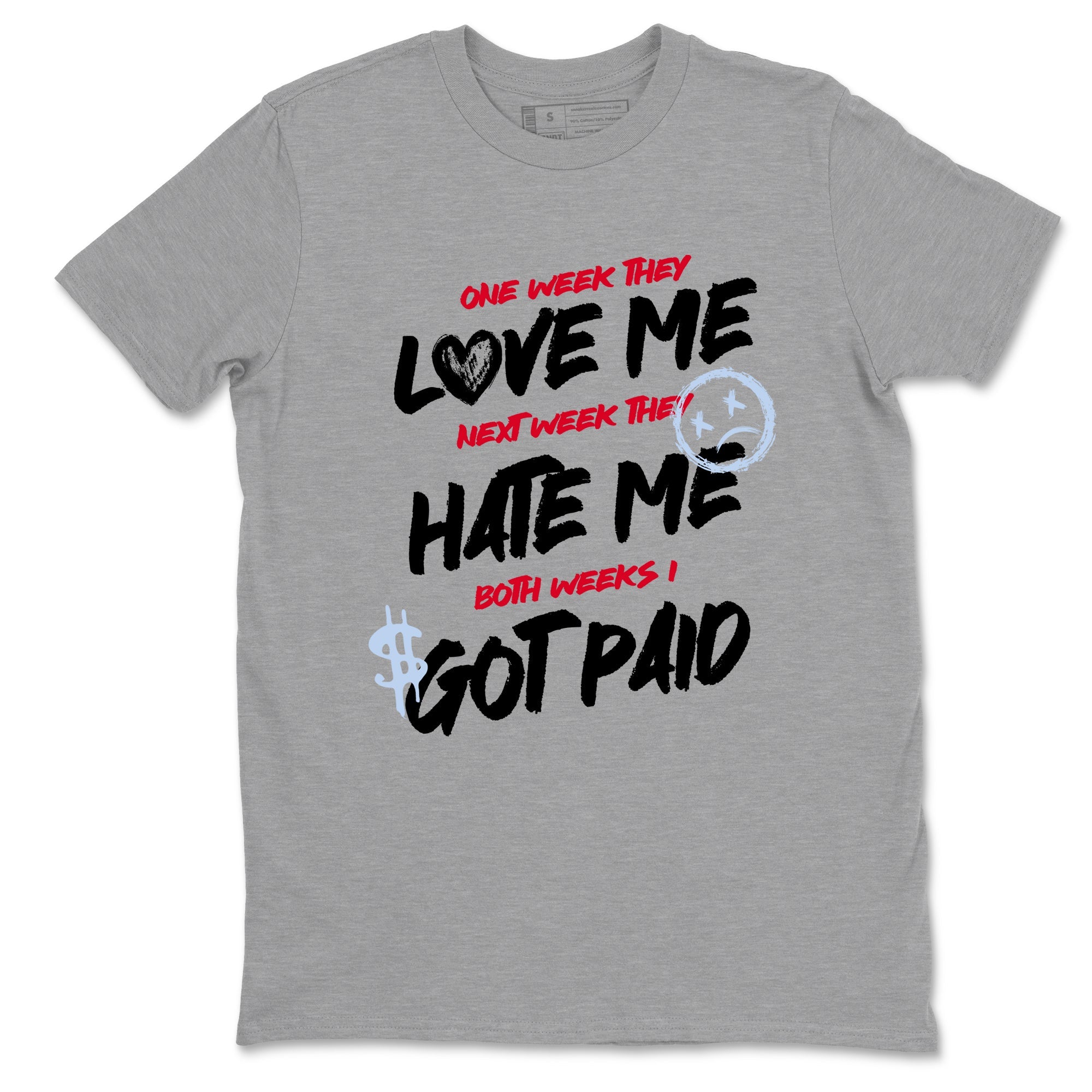 Sneaker match tees – Sneaker Tees To Match Air Jordan 6 Reverse Infrared Shoes – I Got Paid Tee Heather Grey 2