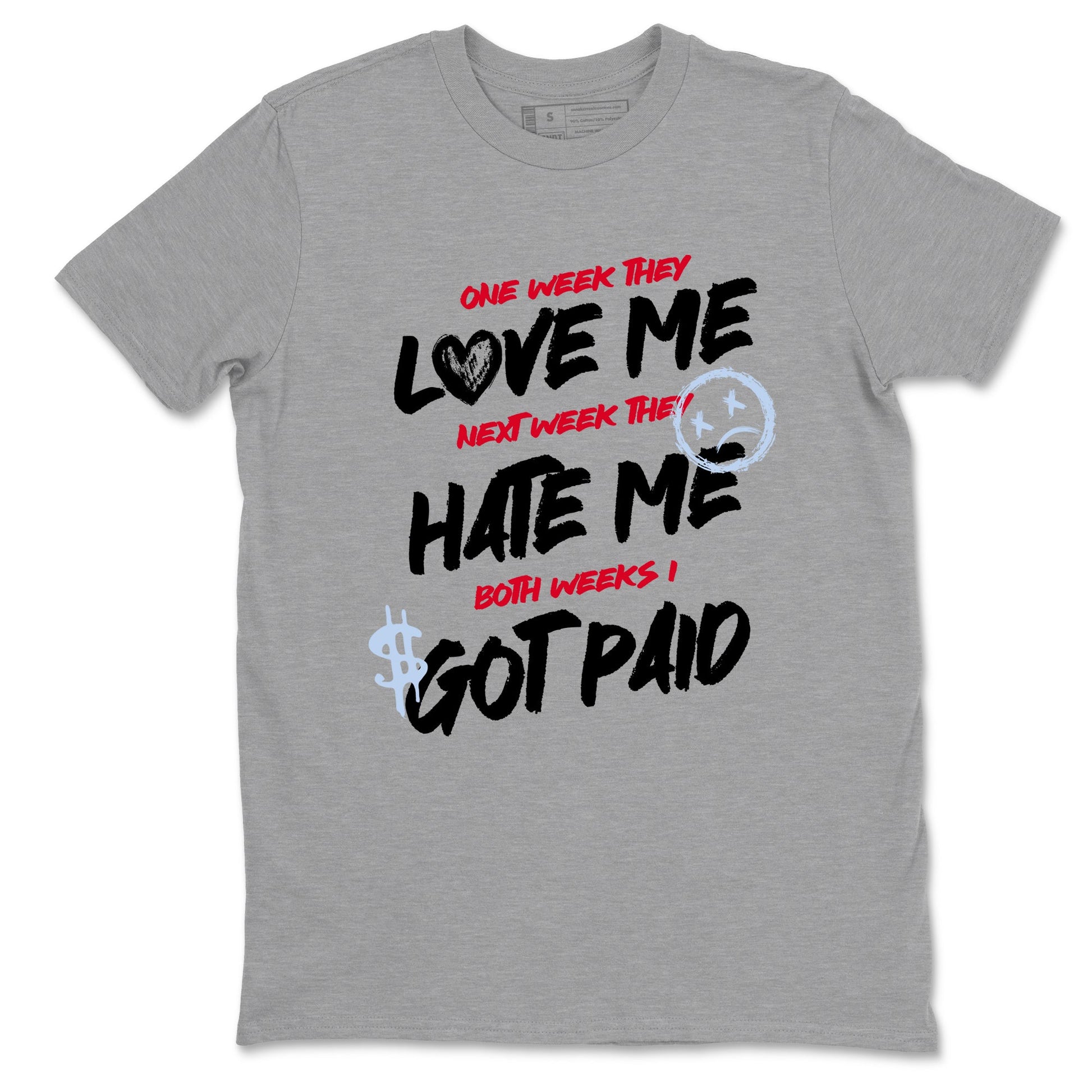 Sneaker match tees – Sneaker Tees To Match Air Jordan 6 Reverse Infrared Shoes – I Got Paid Tee Heather Grey 2