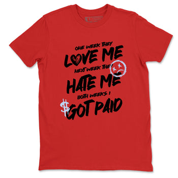 Sneaker match tees – Sneaker Tees To Match Air Jordan 6 Reverse Infrared Shoes – I Got Paid Tee Red 2