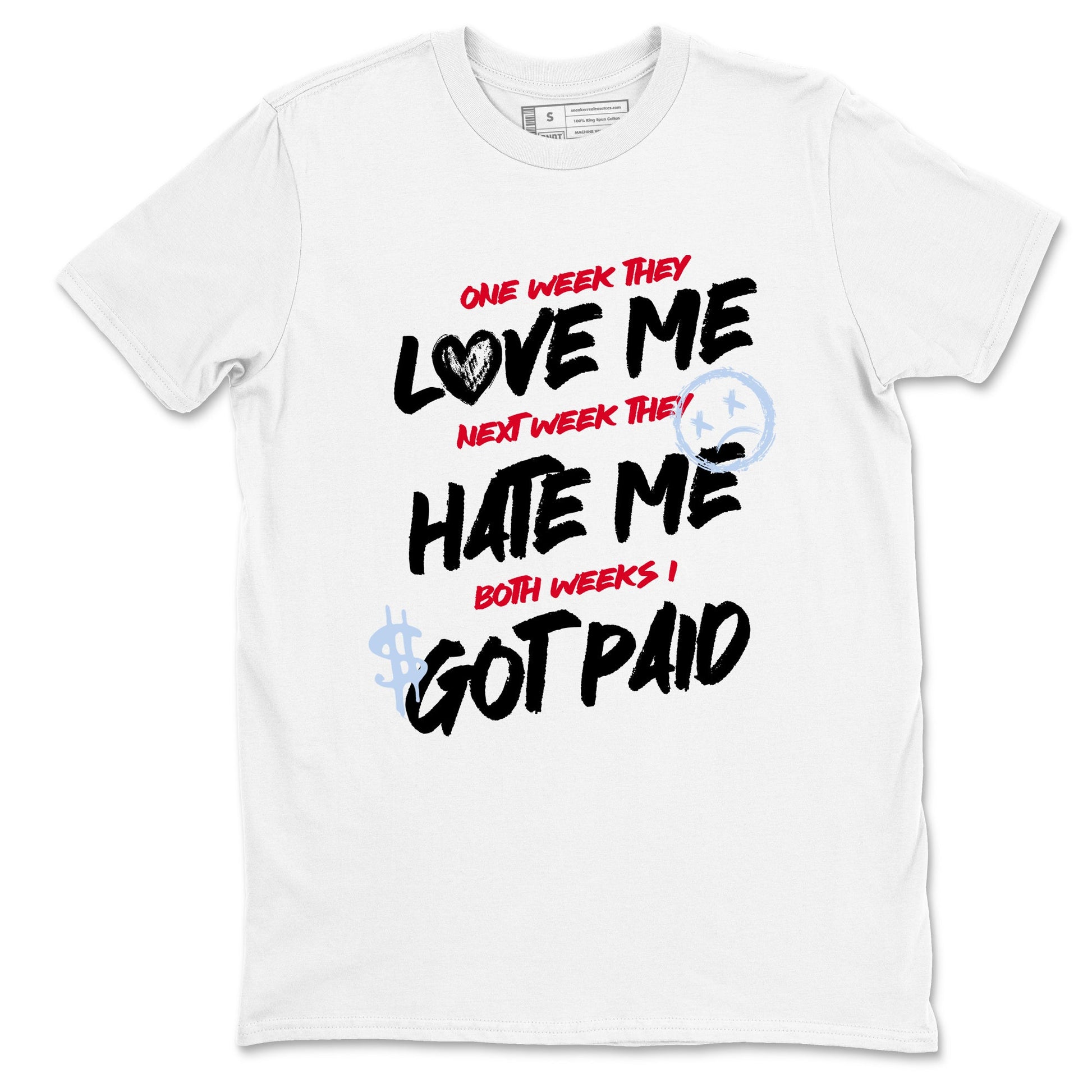 Sneaker match tees – Sneaker Tees To Match Air Jordan 6 Reverse Infrared Shoes – I Got Paid Tee White 2
