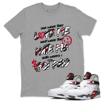 Sneaker Threads – Sneaker Tees To Match Air Jordan 8 Bunny – I Got Paid Graphic Tee Heather Grey 1. Perfect for Jordan releases 2025 colorways.