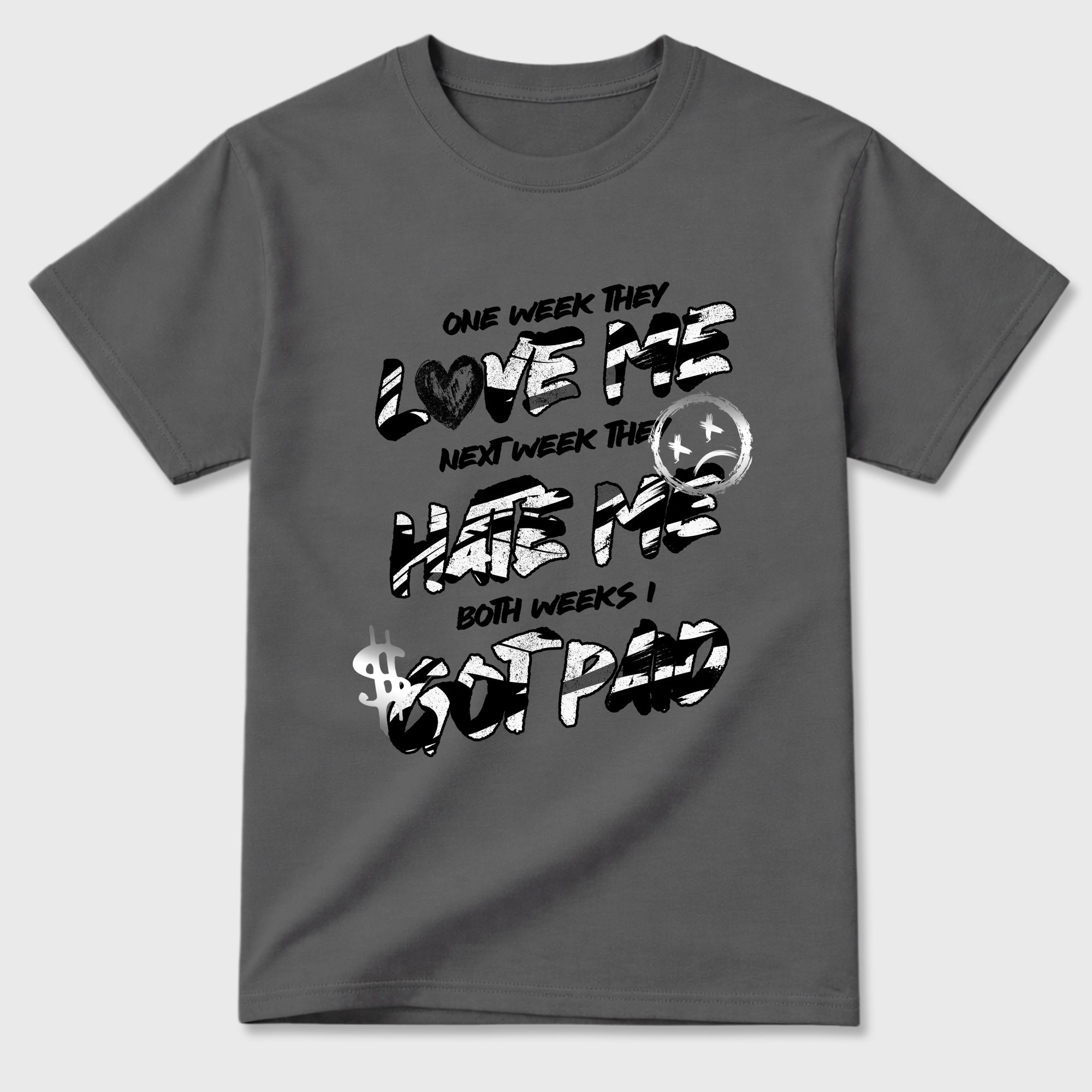 I Got Paid Graphic T-Shirt featuring original streetwear artwork designed to match the Air Jordan 8 Chrome. Cool Grey 2 Graphic T-Shirt.