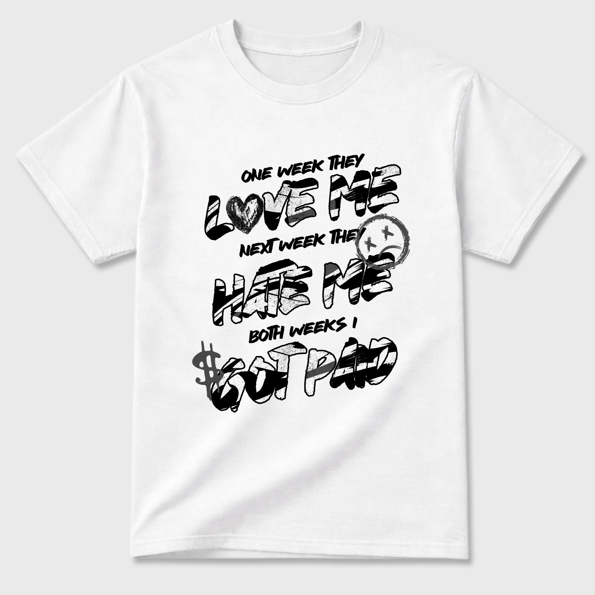 I Got Paid Graphic T-Shirt featuring original streetwear artwork designed to match the Air Jordan 8 Chrome. White 2 Graphic T-Shirt.