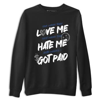 Perfect Valentine's Day Gifts graphic tee  – Sneaker Tees To Match Air Jordan 9 Flint Grey – I Got Paid Tee Black 2