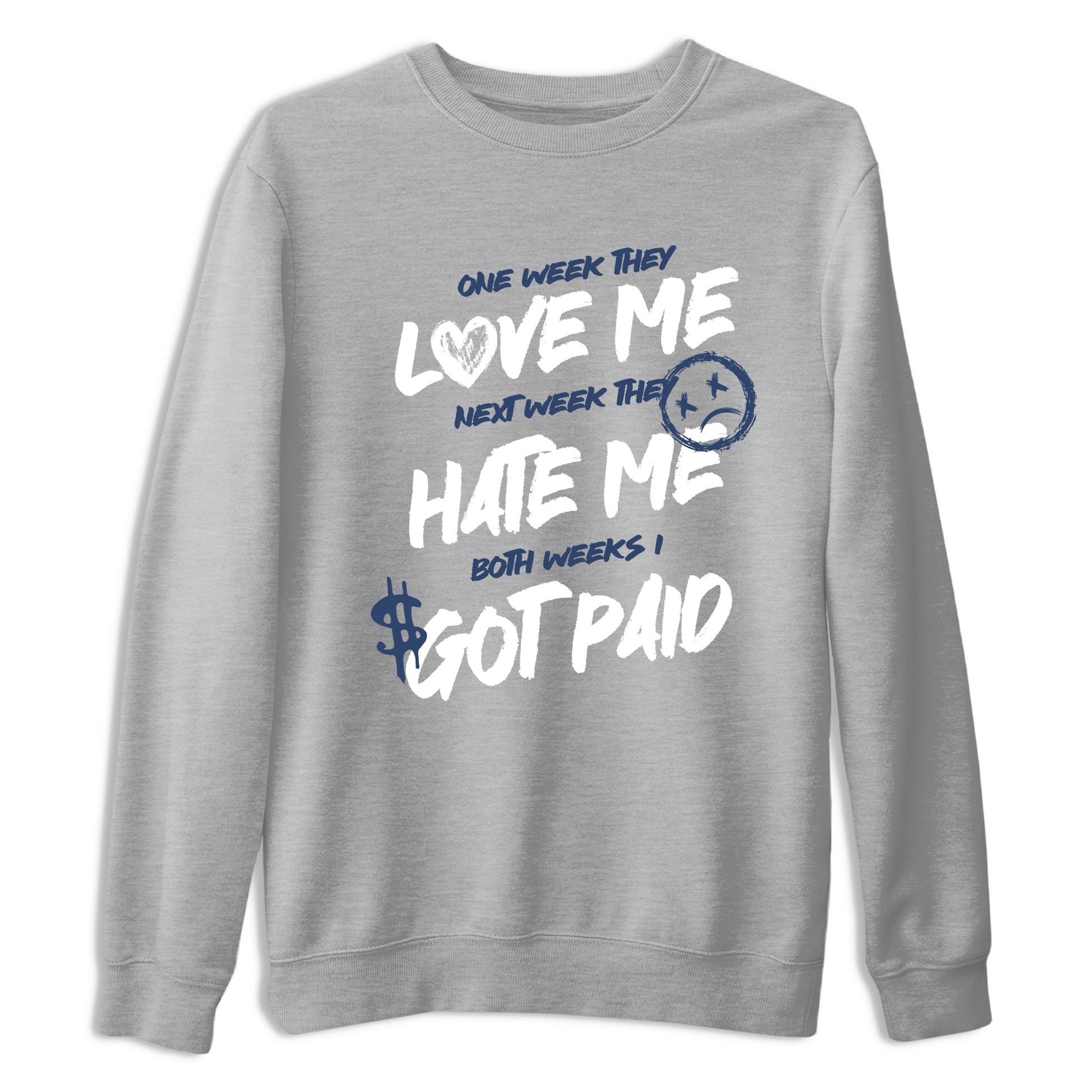 Perfect Valentine's Day Gifts graphic tee  – Sneaker Tees To Match Air Jordan 9 Flint Grey – I Got Paid Tee Heather Grey 2
