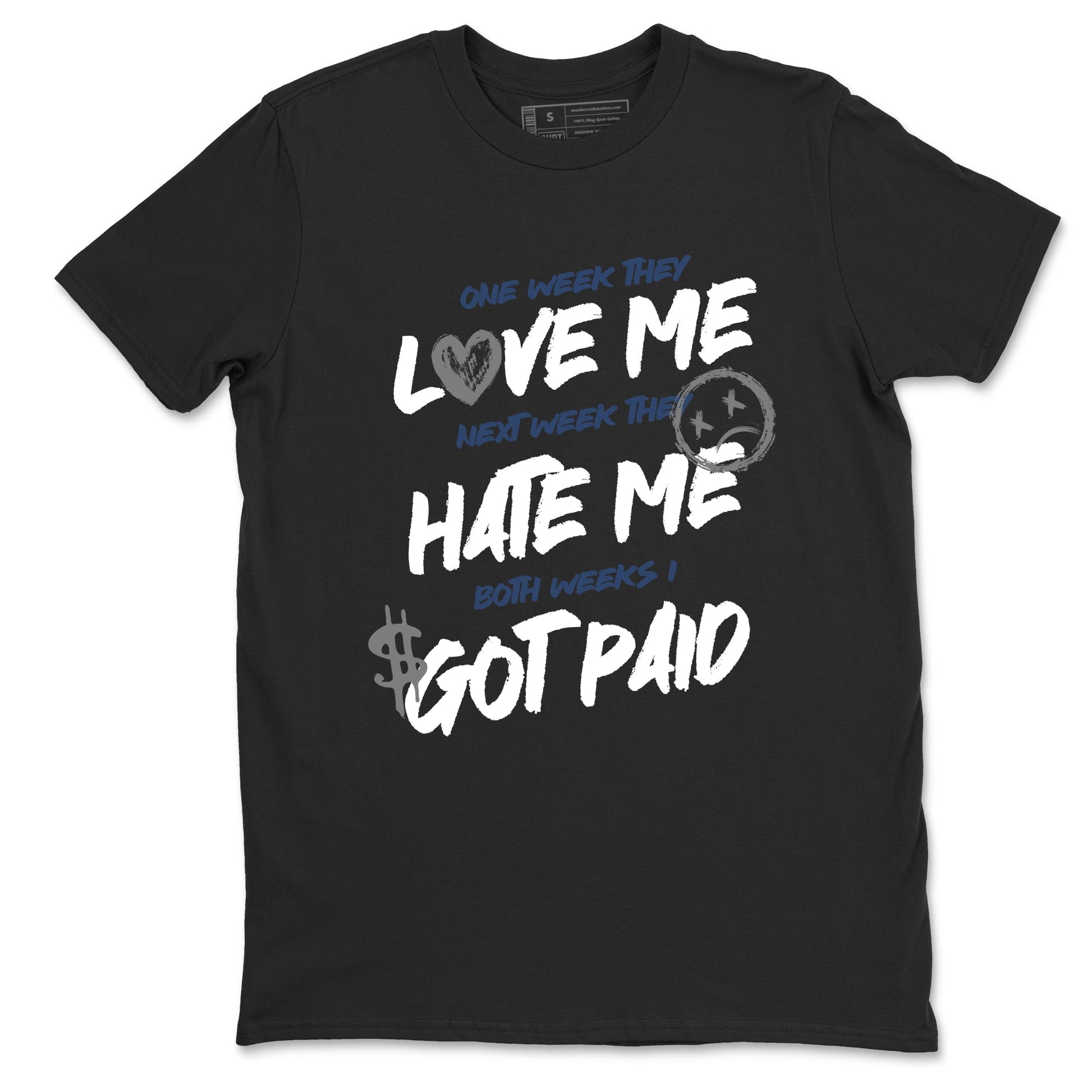 Perfect Valentine's Day Gifts graphic tee  – Sneaker Tees To Match Air Jordan 9 Flint Grey – I Got Paid Tee Black 2