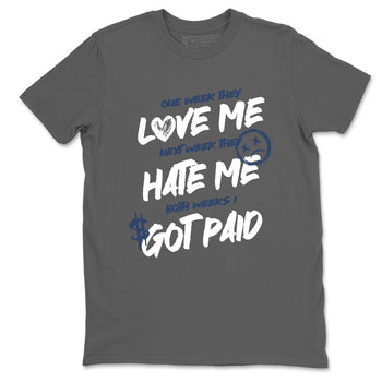Perfect Valentine's Day Gifts graphic tee  – Sneaker Tees To Match Air Jordan 9 Flint Grey – I Got Paid Tee Cool Grey 2