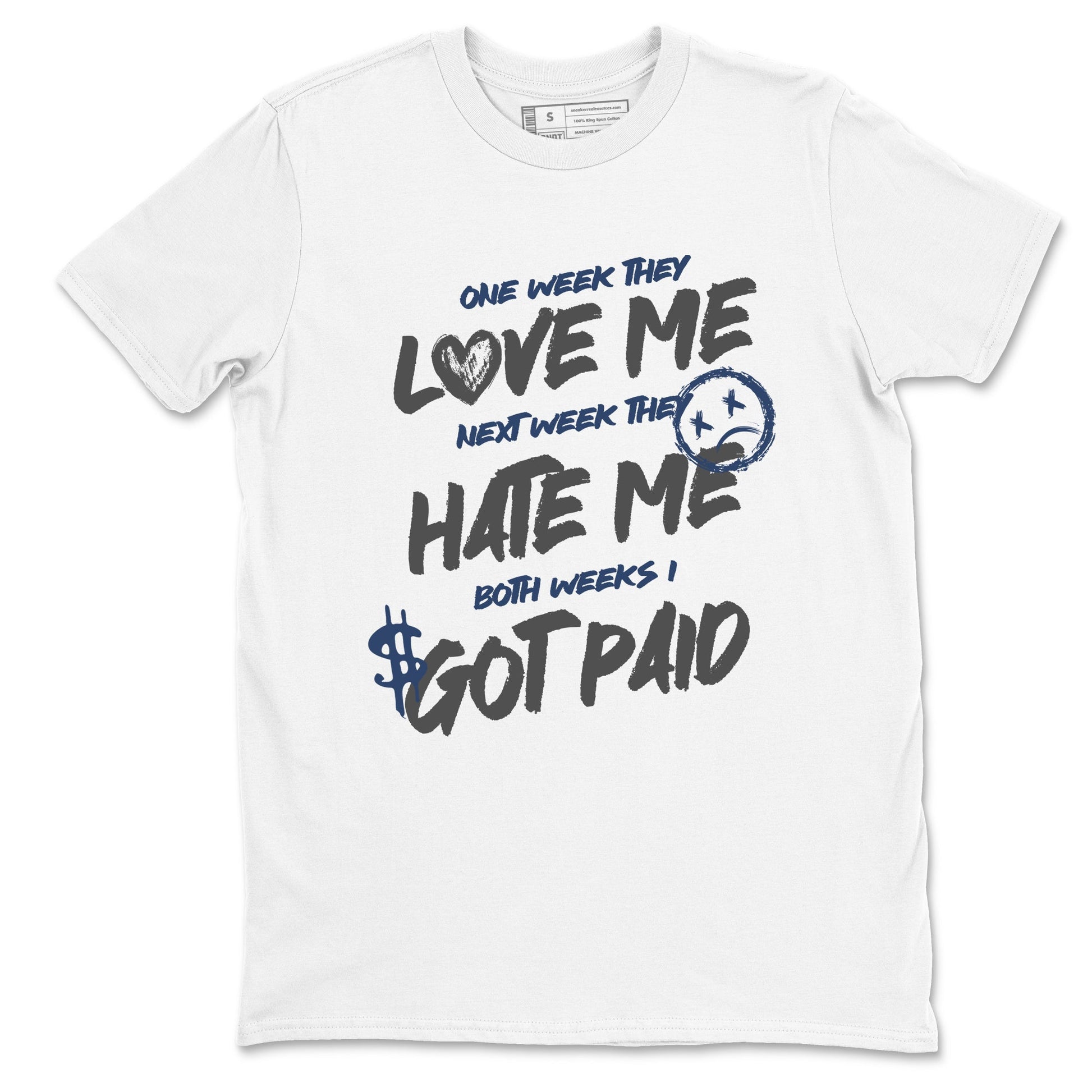 Perfect Valentine's Day Gifts graphic tee  – Sneaker Tees To Match Air Jordan 9 Flint Grey – I Got Paid Tee White 2