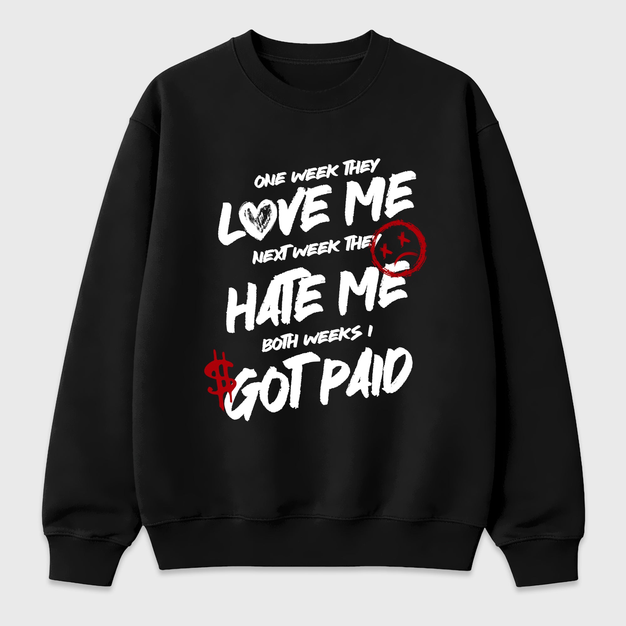 I Got Paid Graphic T-Shirt featuring original streetwear artwork designed to match the Air Jordan 9 True Red. Black 2 Graphic Tee.