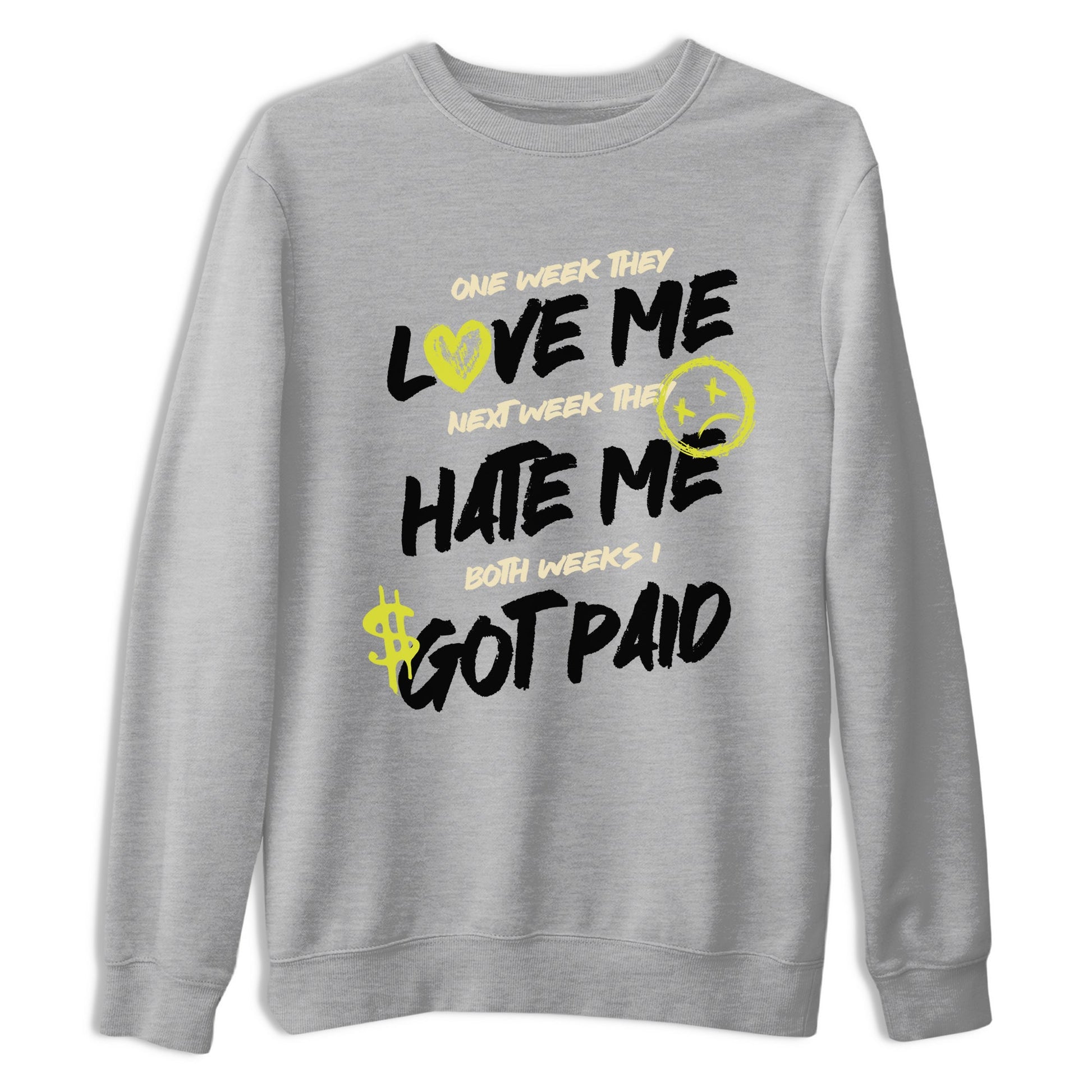 I Got Paid sneaker match t-shirt styled to complete your fit with the Air Max 90 Cyber sneakers, shown in Heather Grey 2.