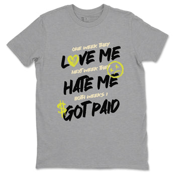 I Got Paid sneaker match t-shirt styled to complete your fit with the Air Max 90 Cyber sneakers, shown in Heather Grey 2.