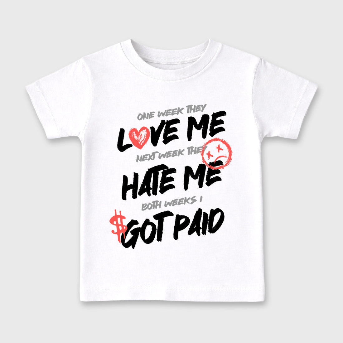 Sneaker match tees – Sneaker Tees To Match Air Max 90 Infrared Shoes – I Got Paid Kids T-Shirt White 2