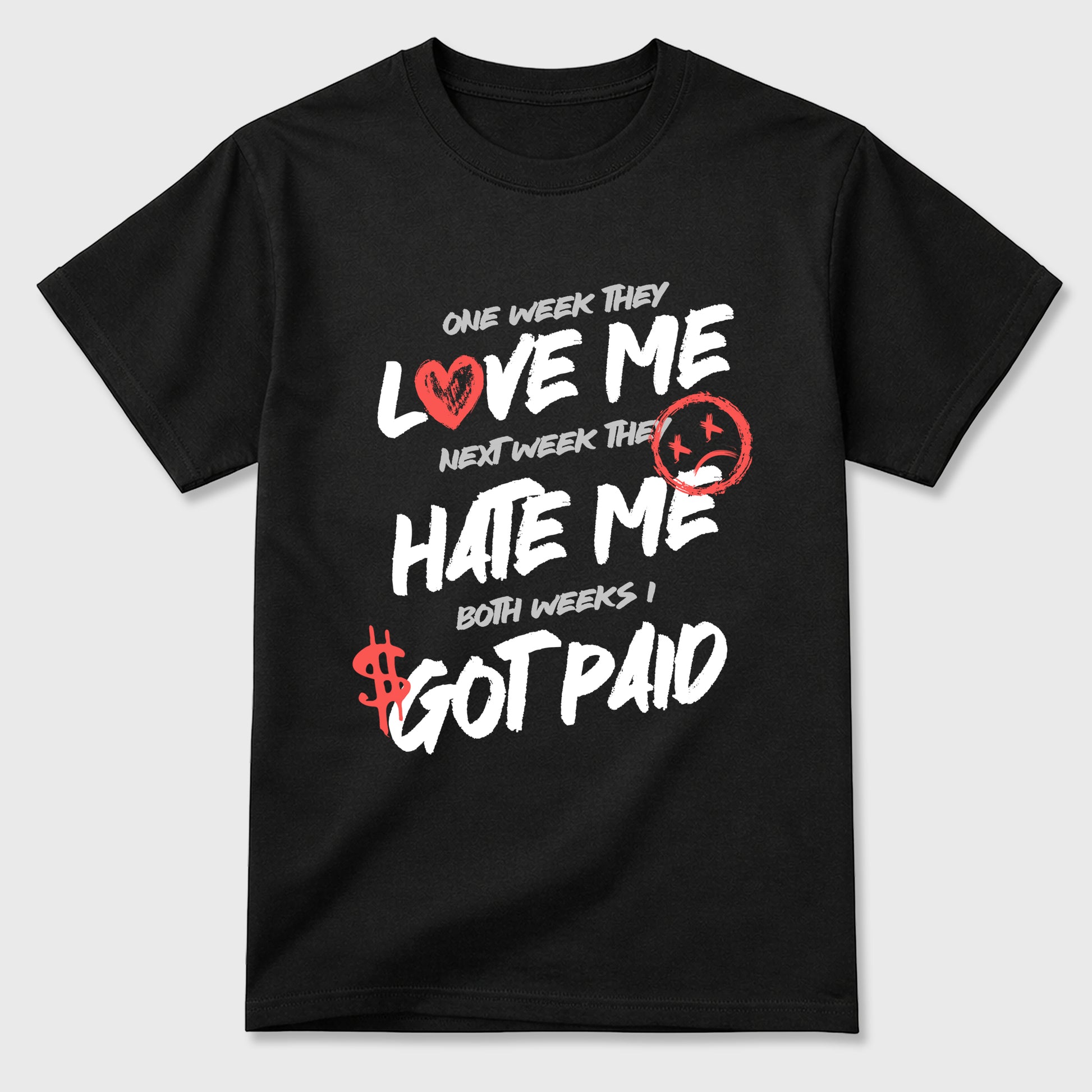 Sneaker match tees – Sneaker Tees To Match Air Max 90 Infrared Shoes – I Got Paid Tee Black 2