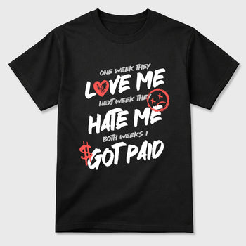 Sneaker match tees – Sneaker Tees To Match Air Max 90 Infrared Shoes – I Got Paid Tee Black 2