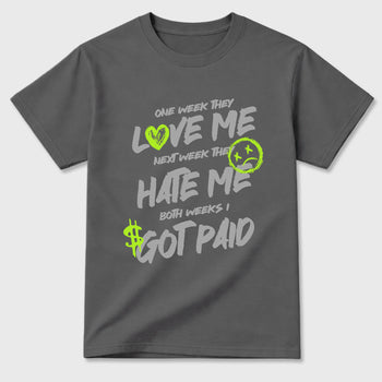 Sneakerfit graphic tee destination – Sneaker Tees To Match Air Max 95 Neon Yellow Sneakers – I Got Paid Tee Cool Grey 2
