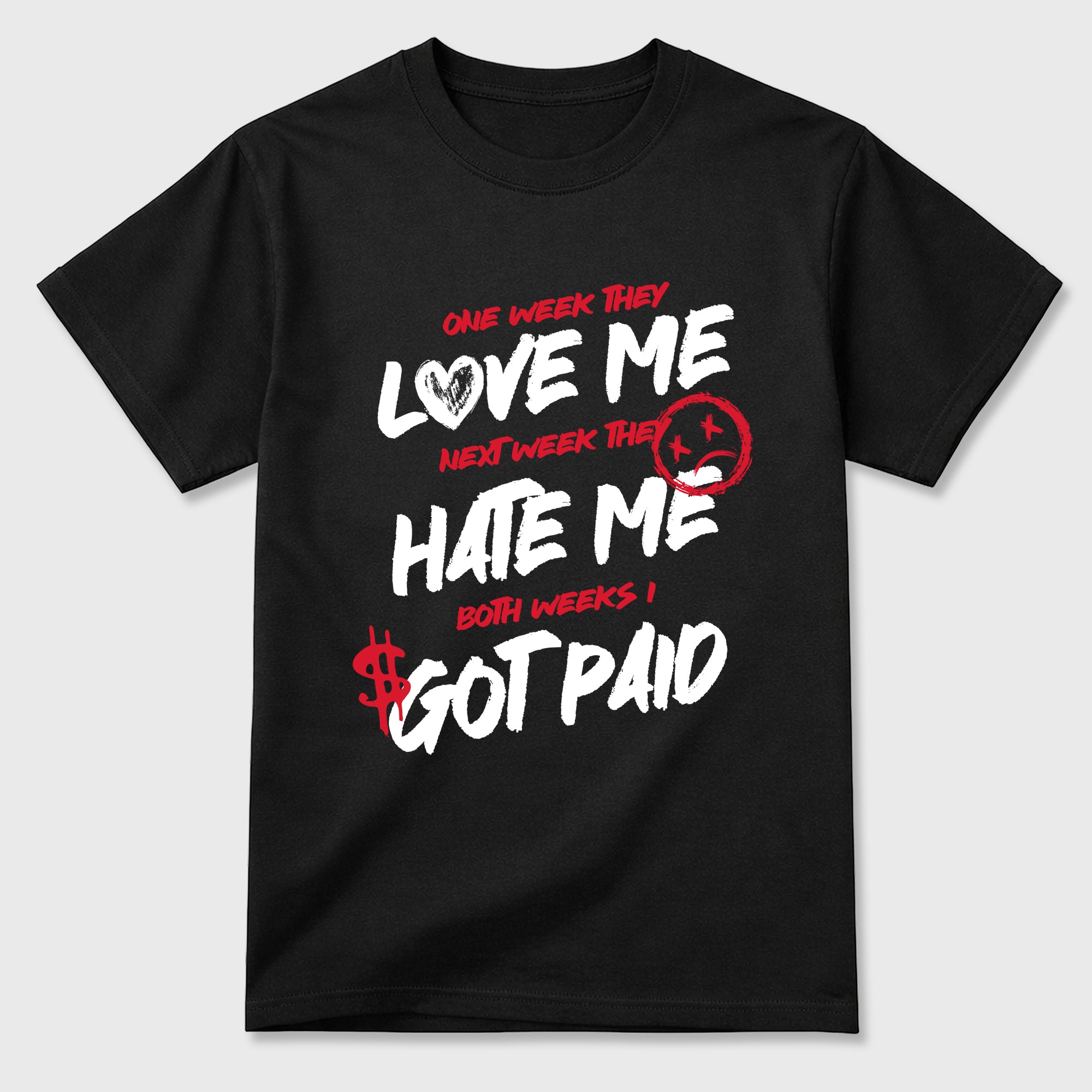 I Got Paid Graphic T-Shirt featuring original streetwear artwork designed to match the Air Max 95 Reverse Solar Red. Black 2 Graphic T-Shirt.