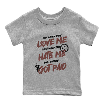 Sneaker match tees – Sneaker Tees To Match Dunk Low Football Shoes – I Got Paid Kids T-Shirt Heather Grey 2