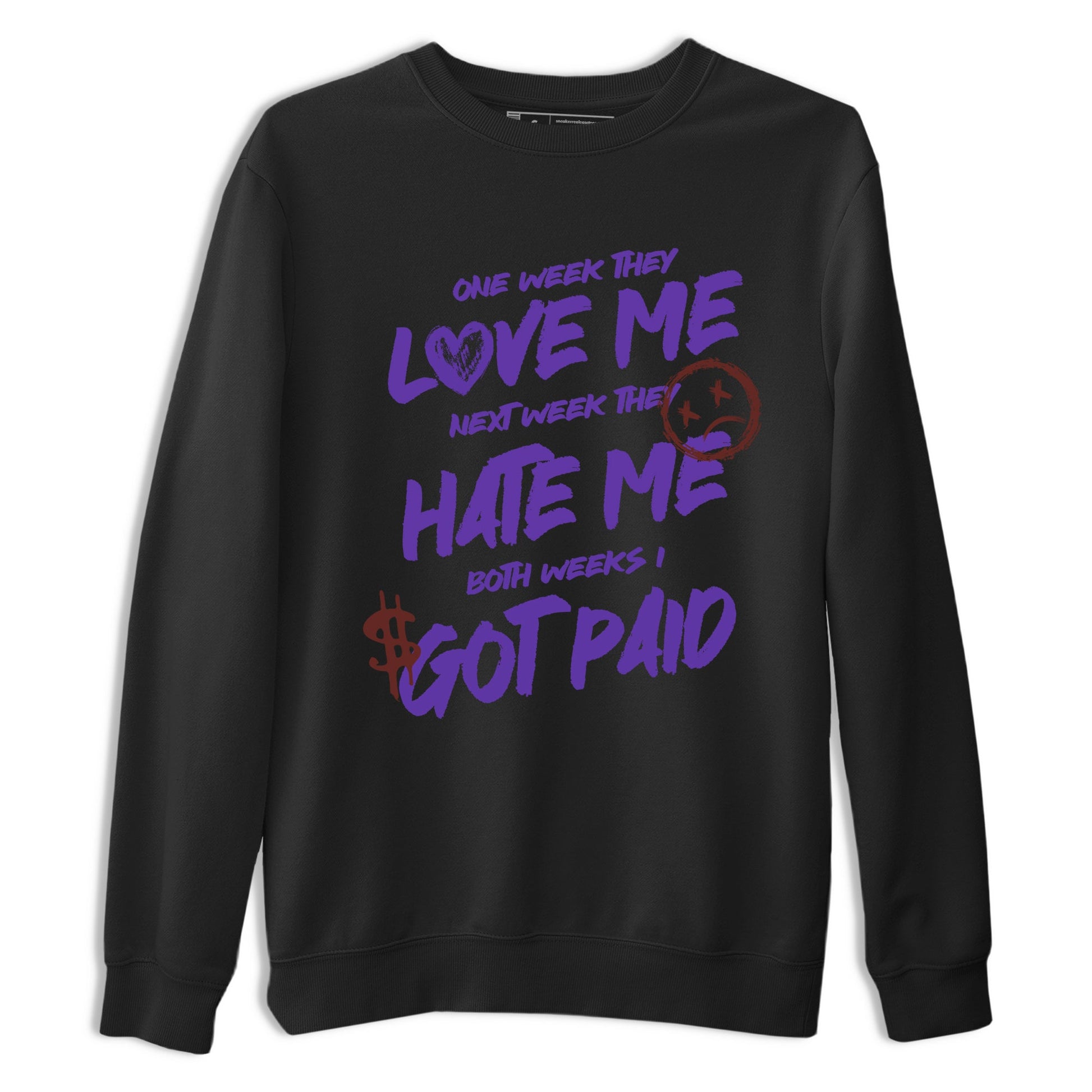 Sneaker match tees – Sneaker Threads To Match Dunk Low Persian Violet Shoes – I Got Paid Tee Black 2
