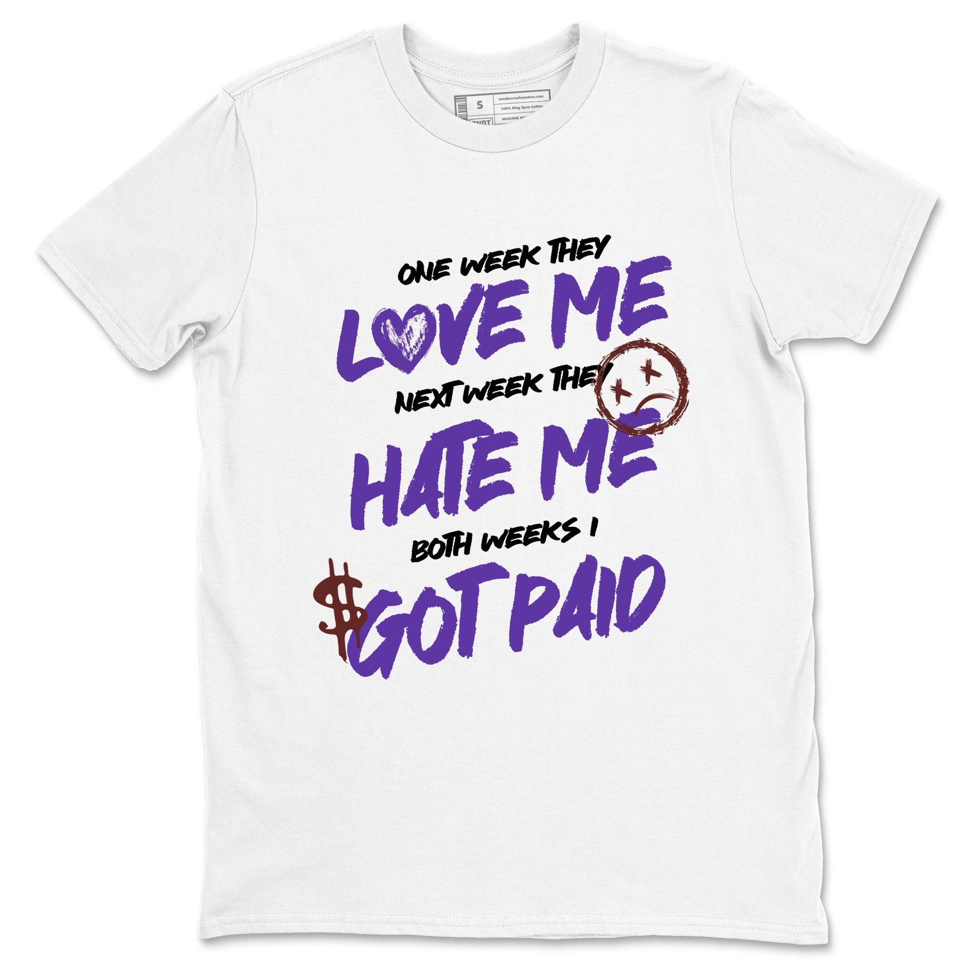 Sneaker match tees – Sneaker Threads To Match Dunk Low Persian Violet Shoes – I Got Paid Tee White 2