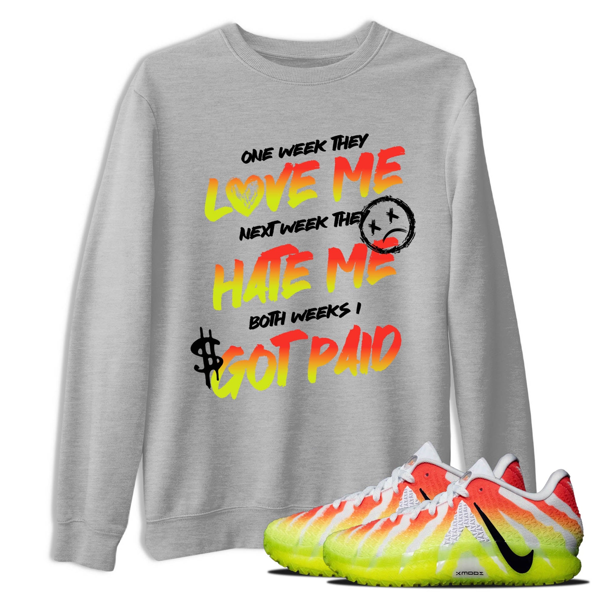 Sneaker Threads – Sneaker Tees To Match Nike JA 3 Under The Christmas Tree – I Got Paid Graphic Tee Heather Grey 1. Perfect for Jordan releases 2025 colorways. Perfect for Ja Morant sneaker releases and Christmas 2025 colorways.