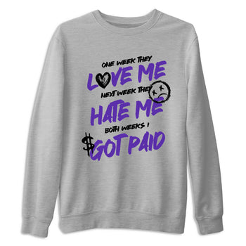 Sneaker Threads – Sneaker Tees To Match Nike KB 9 Hyper Grape – I Got Paid Graphic Tee Heather Grey 2. Perfect for Jordan releases 2025 colorways. Perfect for purple basketball sneaker releases and legacy-inspired colorways for 2025 hoopers.