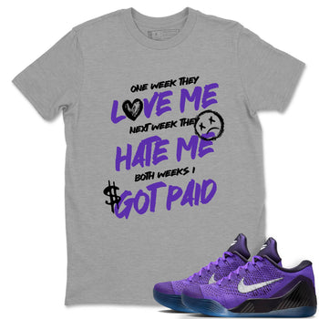 Sneaker Threads – Sneaker Tees To Match Nike KB 9 Hyper Grape – I Got Paid Graphic Tee Heather Grey 1. Perfect for Jordan releases 2025 colorways. Perfect for purple basketball sneaker releases and legacy-inspired colorways for 2025 hoopers.