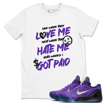 Sneaker Threads – Sneaker Tees To Match Nike KB 9 Hyper Grape – I Got Paid Graphic Tee White 1. Perfect for Jordan releases 2025 colorways. Perfect for purple basketball sneaker releases and legacy-inspired colorways for 2025 hoopers.