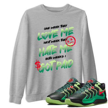 Sneaker Threads – Sneaker Tees To Match Nike KD 17 Easy Money Sniper – I Got Paid Graphic Tee Heather Grey 1. Perfect for Jordan releases 2025 colorways. Perfect for Kevin Durant sneaker releases and Easy Money basketball colorways loved by hoopers in 2025.