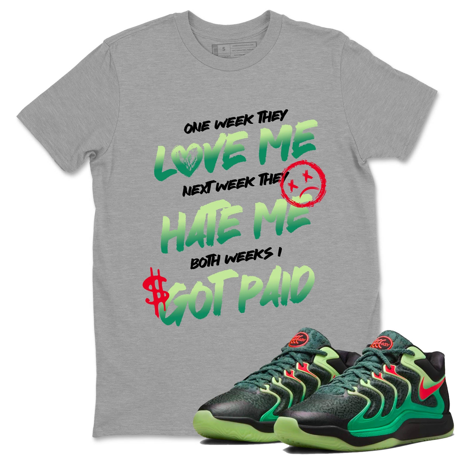 Sneaker Threads – Sneaker Tees To Match Nike KD 17 Easy Money Sniper – I Got Paid Graphic Tee Heather Grey 1. Perfect for Jordan releases 2025 colorways. Perfect for Kevin Durant sneaker releases and Easy Money basketball colorways loved by hoopers in 2025.