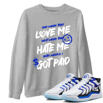 Sneaker Threads – Sneaker Tees To Match Nike KD 17 Penny – I Got Paid Graphic Tee Heather Grey 1. Perfect for Jordan releases 2025 colorways. Perfect for Kevin Durant basketball sneaker releases and retro Penny-inspired 2025 colorways.