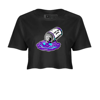 5s Grape shirts to match jordans I Got The Juice best t shirts to wear with jordans AJ 5 OG Grape match shoes to clothes SNRT Sneaker Tees unisex cotton Black 2 crop tee