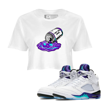 5s Grape shirts to match jordans I Got The Juice best t shirts to wear with jordans AJ 5 OG Grape match shoes to clothes SNRT Sneaker Tees unisex cotton White 1 crop tee