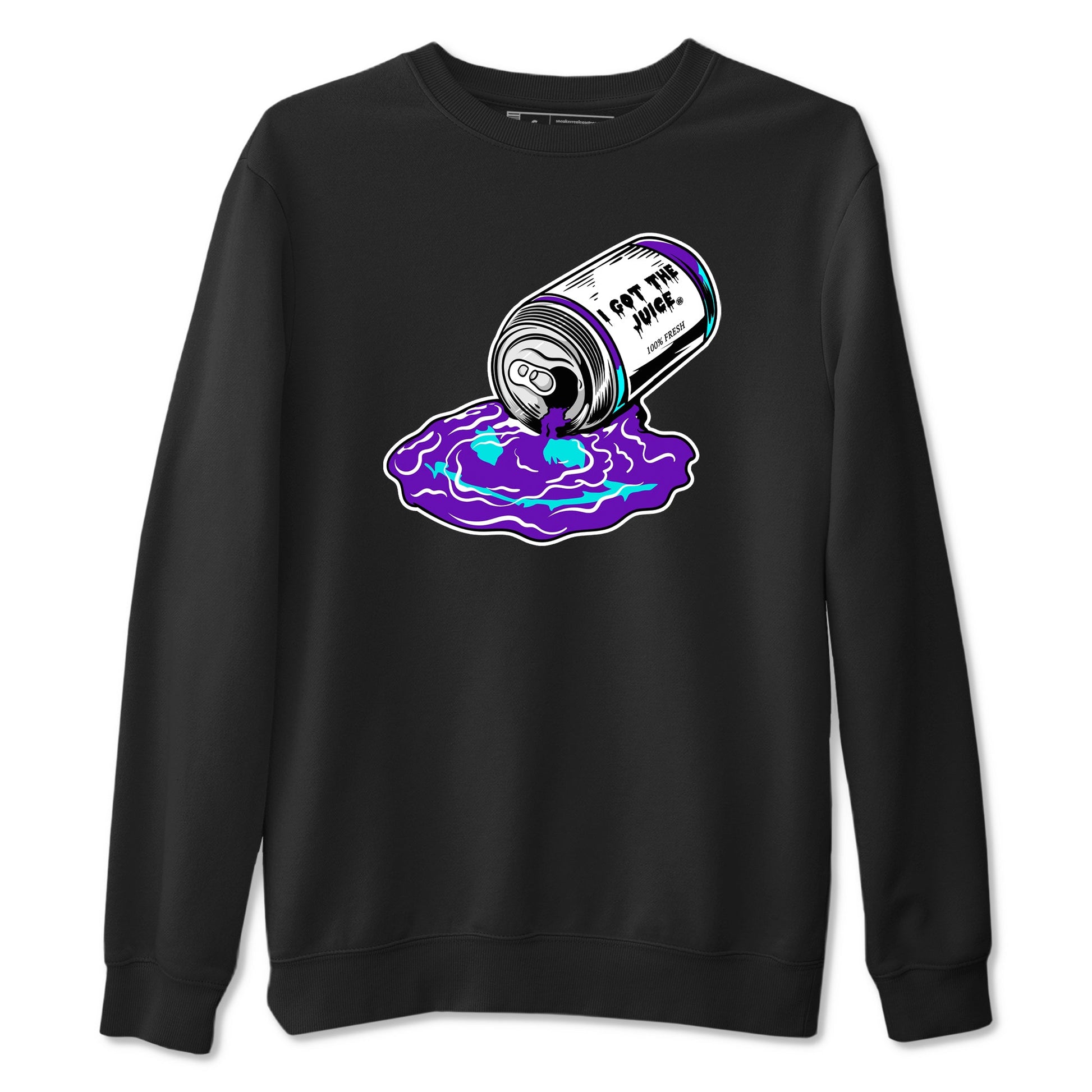 5s Grape shirts to match jordans I Got The Juice best t shirts to wear with jordans AJ 5 OG Grape match shoes to clothes SNRT Sneaker Tees unisex cotton Black 2 shirts