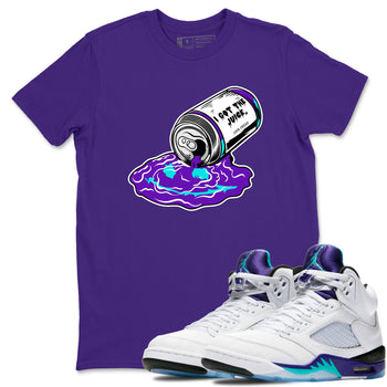 5s Grape shirts to match jordans I Got The Juice best t shirts to wear with jordans AJ 5 OG Grape match shoes to clothes SNRT Sneaker Tees unisex cotton Purple 1 shirts