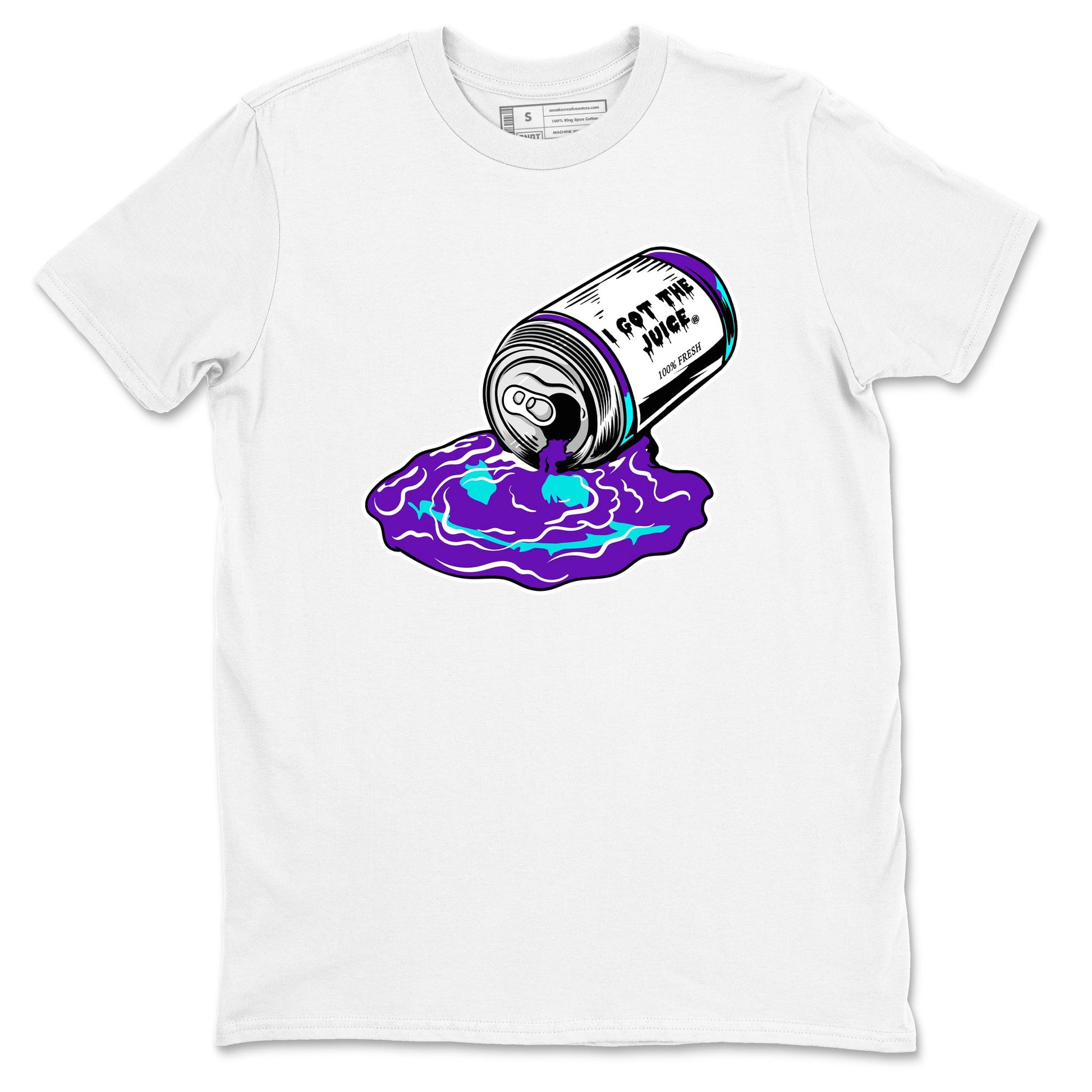 5s Grape shirts to match jordans I Got The Juice best t shirts to wear with jordans AJ 5 OG Grape match shoes to clothes SNRT Sneaker Tees unisex cotton White 2 shirts