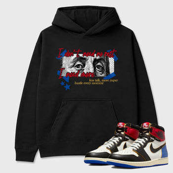 Sneaker match tees – Sneaker Tees To Match Air Jordan 1 Union x Fragment Shoes – I Need More Tee Black 1