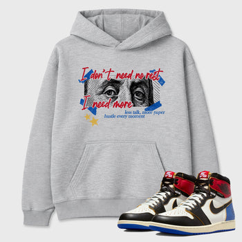 Sneaker match tees – Sneaker Tees To Match Air Jordan 1 Union x Fragment Shoes – I Need More Tee Heather Grey 1